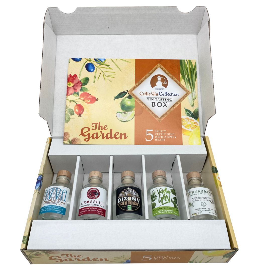 Celtic Gin Collection Tasting Box "The Garden" | 5x0,04 Liter | 42,56% Vol.