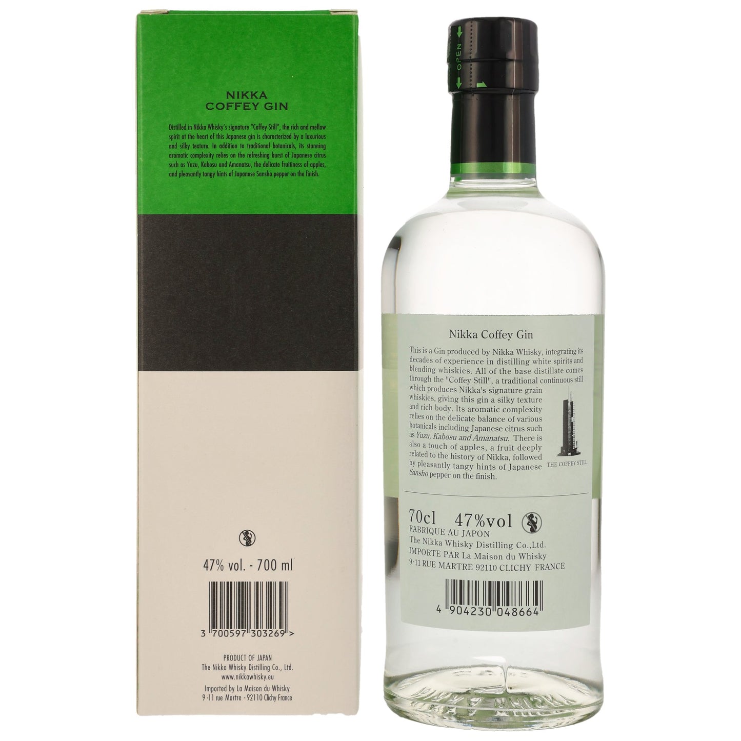 Nikka Coffey Gin | Japanischer Gin | 47% Vol. | 0,7l