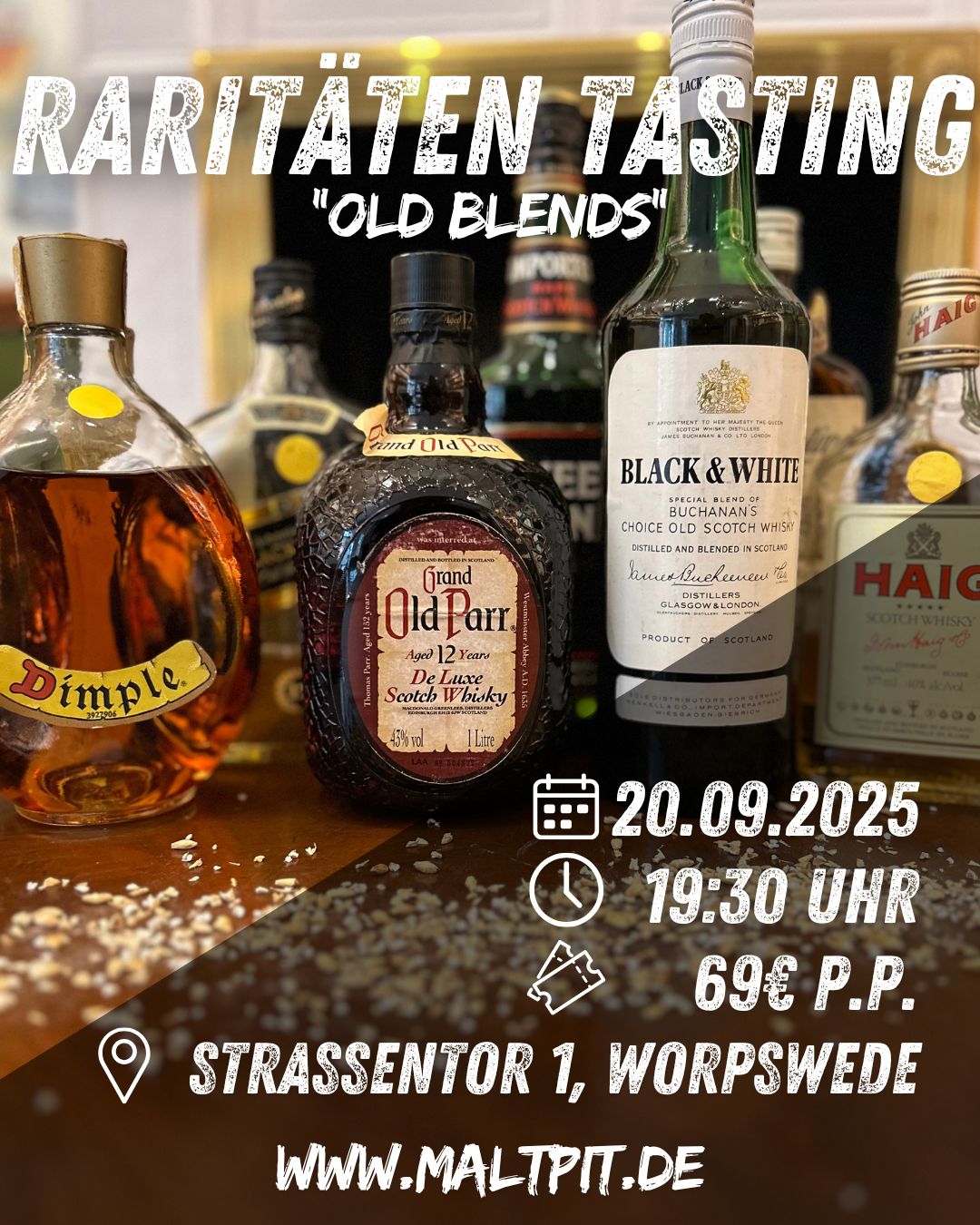 20.09.2025: Raritäten Tasting „Old Blends“