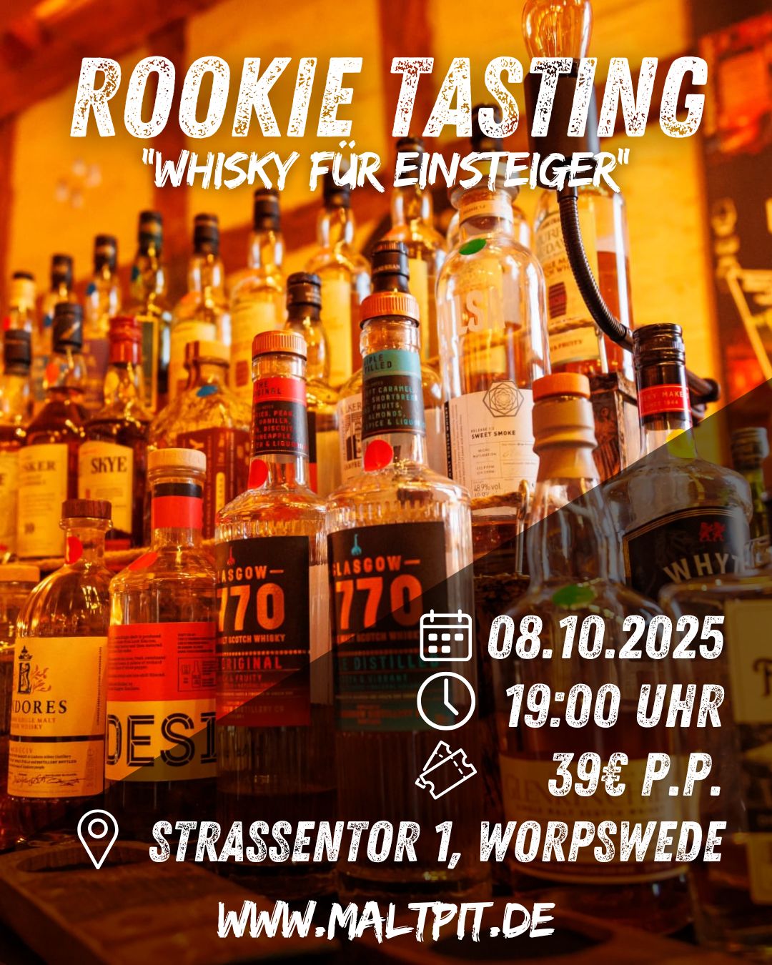 08.10.2025: "Rookie Tasting – Whisky für Einsteiger“