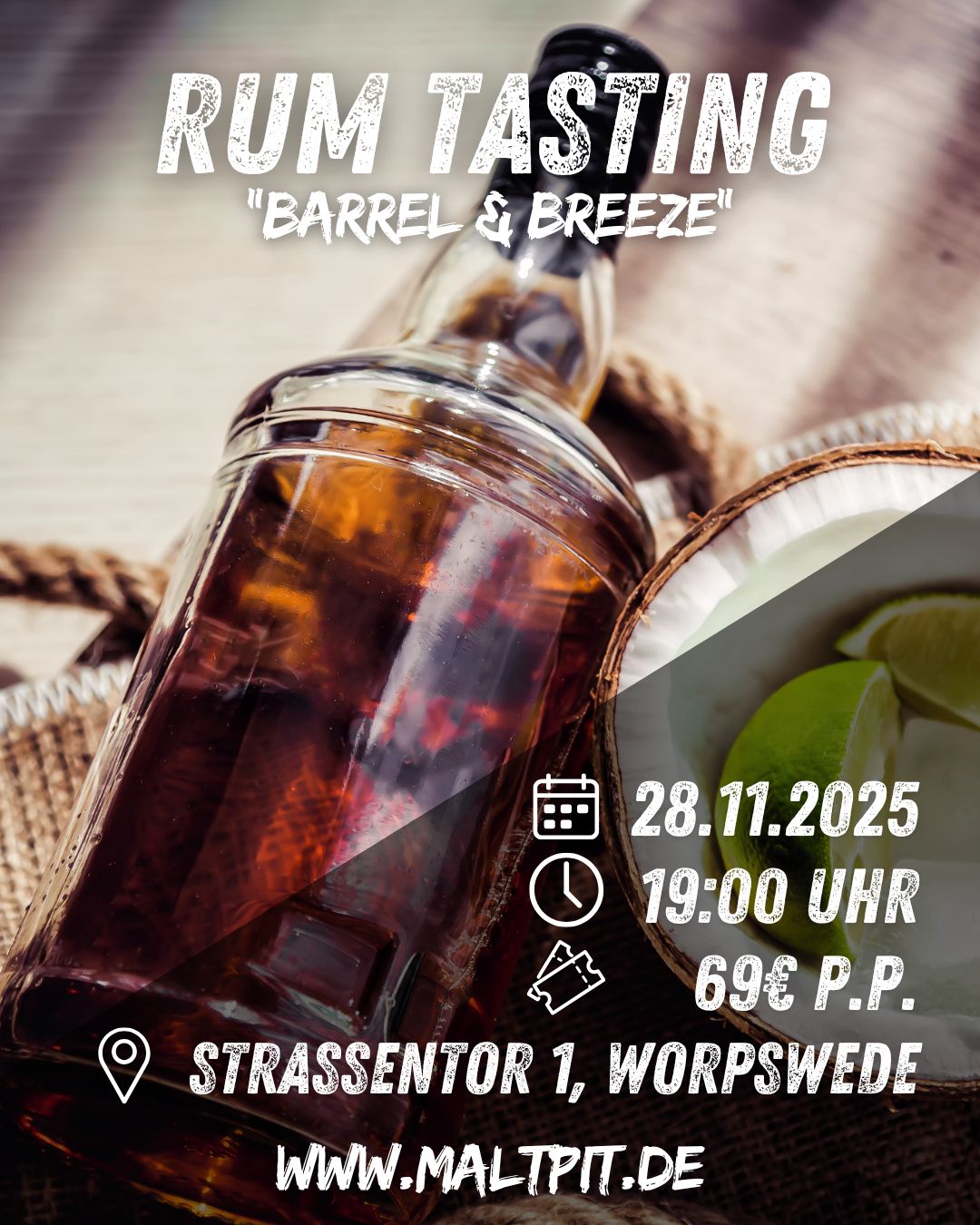 28.11.2025: Rum Tasting „Barrel & Breeze“
