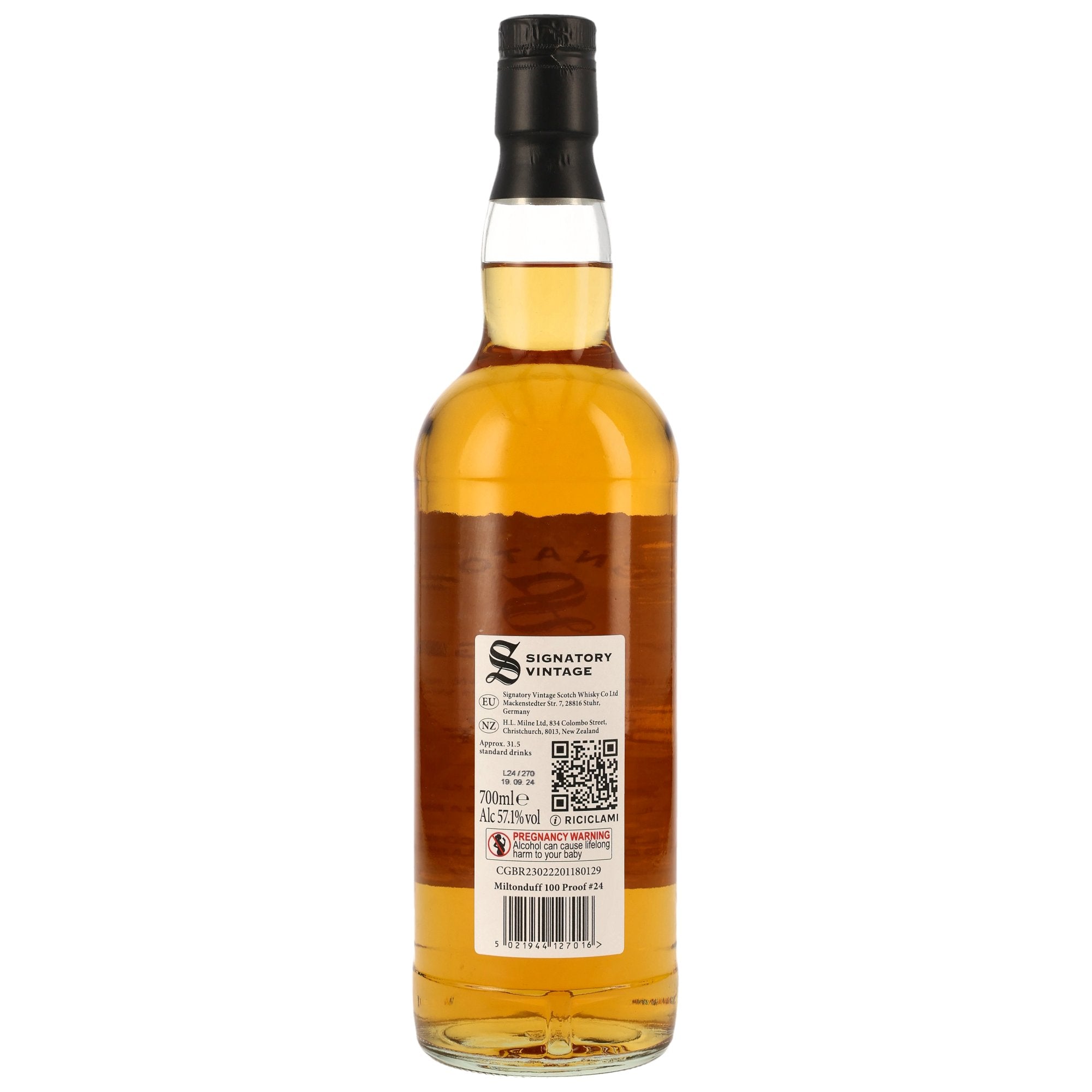Miltonduff 2015/2024 - 8 y.o. - Signatory 100 PROOF Edition