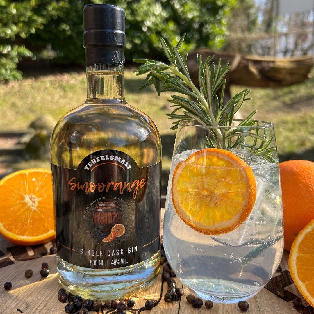 Smoorange - Single Cask Gin | Islay Quarter Cask Aged Gin | 48% Vol. | 0,5l