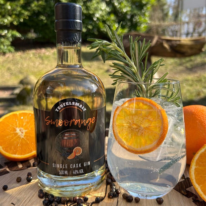 Smoorange - Single Cask Gin | Islay Quarter Cask Aged Gin | 48% Vol. | 0,5l