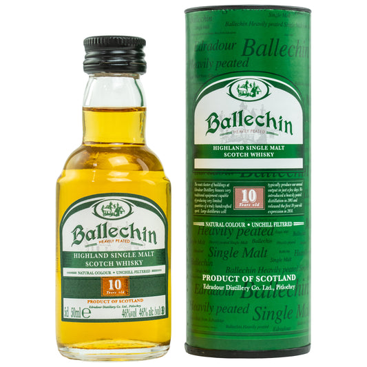Ballechin 10 y.o. - Mini | Highland Single Malt Whisky | Bourbon & Sherry Fässer | 10 Years Old