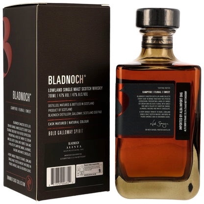 Bladnoch Alinta Peated | Lowland Single Malt Whisky | PX Sherry & Bourbon Cask | 47% Vol. | 0,7l