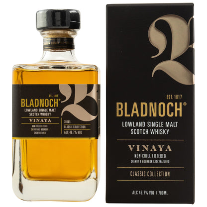 Bladnoch Vinaya | Lowland Single Malt Whisky | Bourbon & Sherry Fässer | 46,7% Vol. | 0,7l