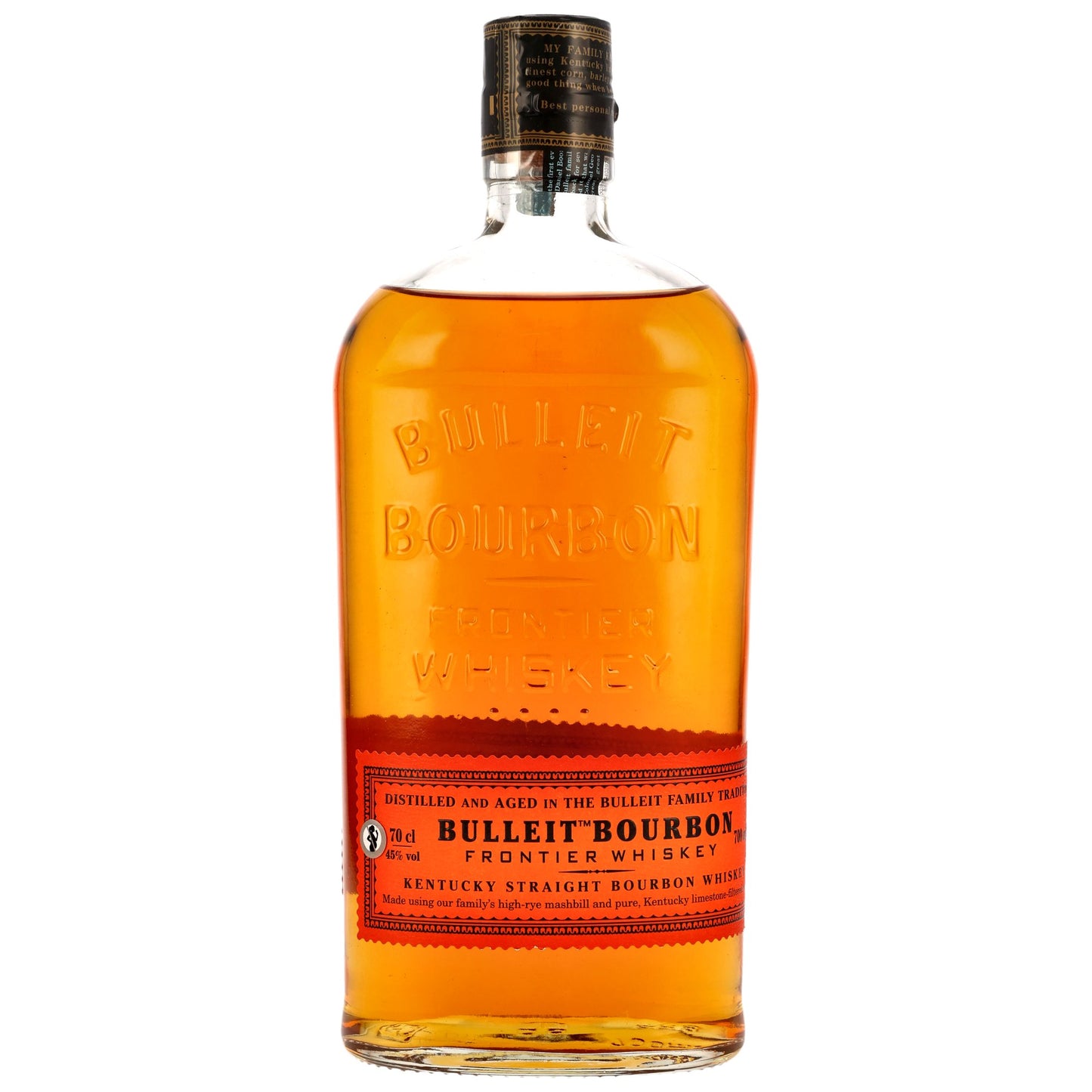 Bulleit Bourbon Frontier Whiskey 90 Proof | Kentucky Straight Bourbon | 45% Vol. | 0,7l