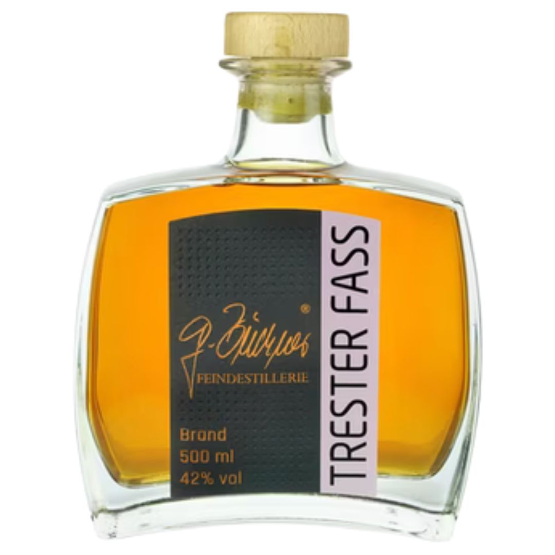 Edelbrand Trester fassgelagert | Trester-Brand | Feindestillerie Gerhard Büchner | 42% Vol. | 0,5l