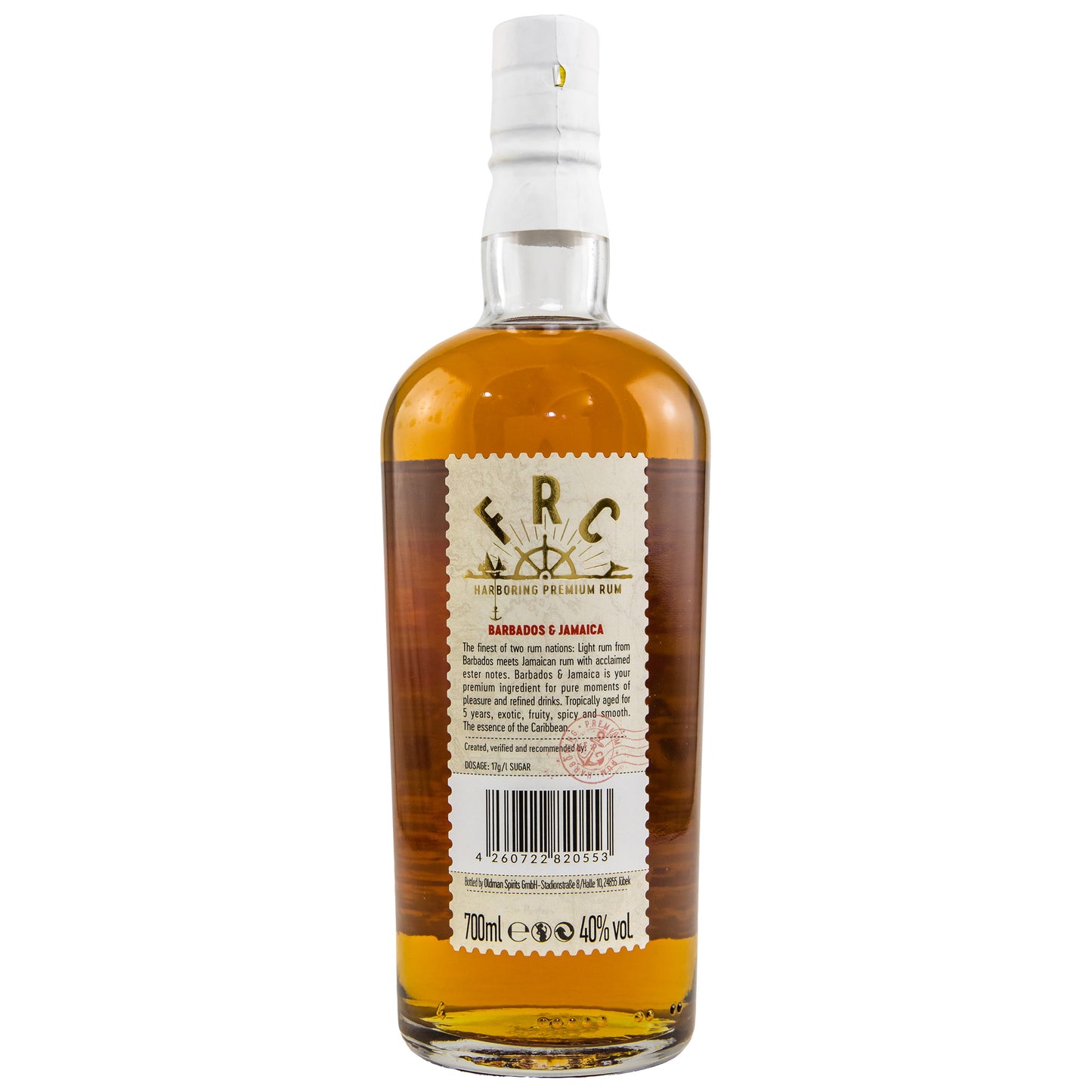 FRC - Barbados & Jamaica - Caribbean Rum | Blended Rum | 5 Years Old | 42% Vol. | 0,7l