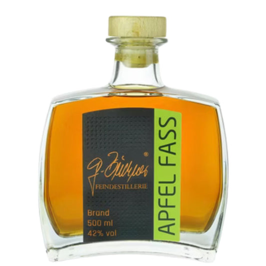 Edelbrand Apfel fassgelagert | Apfel-Brand | Feindestillerie Gerhard Büchner | 42% Vol. | 0,5l