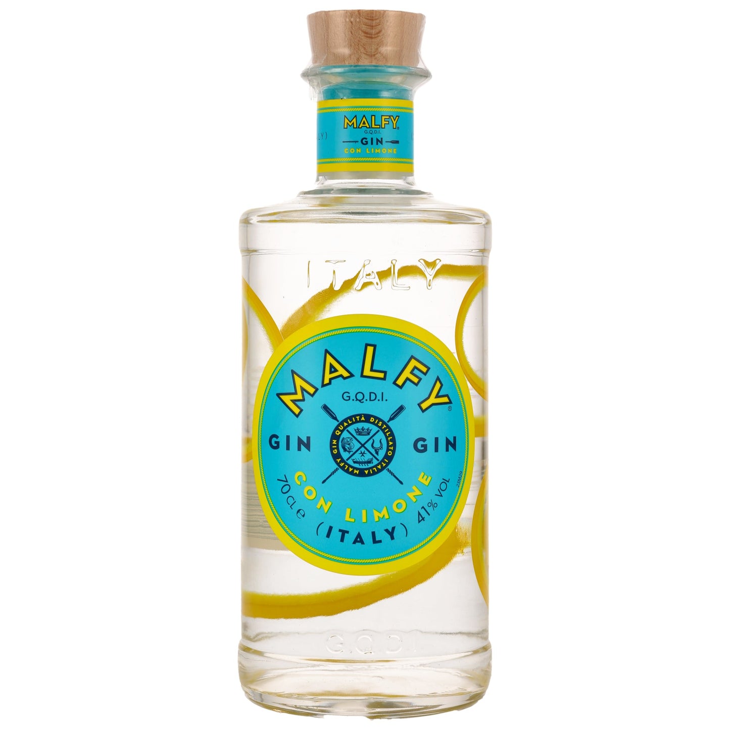 MALFY GIN CON LIMONE | Zitronen‑Gin aus Italien | 41% Vol. | 0,7 l