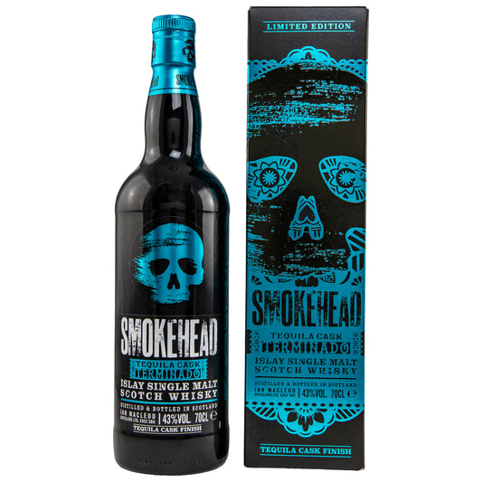 Smokehead Terminado Tequila Cask Finish | Islay Single Malt Whisky | Tequila Cask Finish | 43% Vol. | 0,7l
