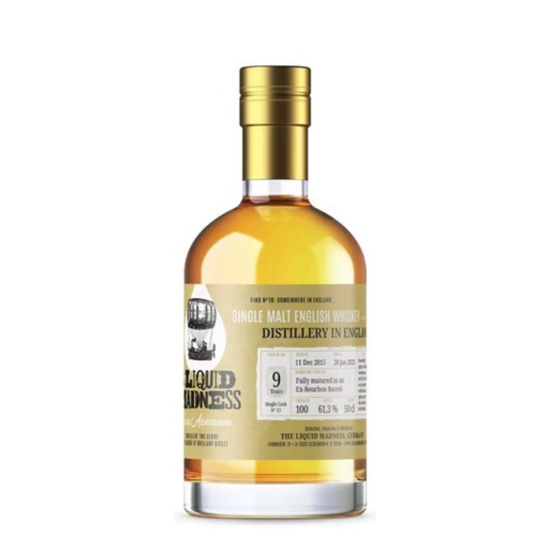 The Liquid Madness - Find 10 | an English Distillery | 9yo | 1st Fill Bourbon | 61,3%Vol | 0,5l