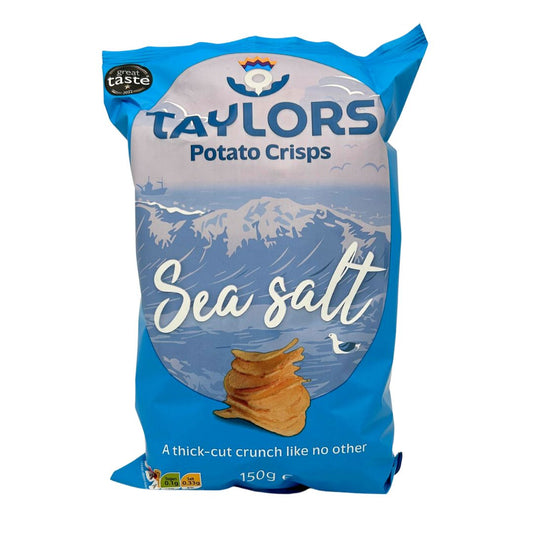 Sea Salt Potato Crisps 150g Tüte - Kartoffelchips mit Meersalz aus Schottland von Taylors Snacks