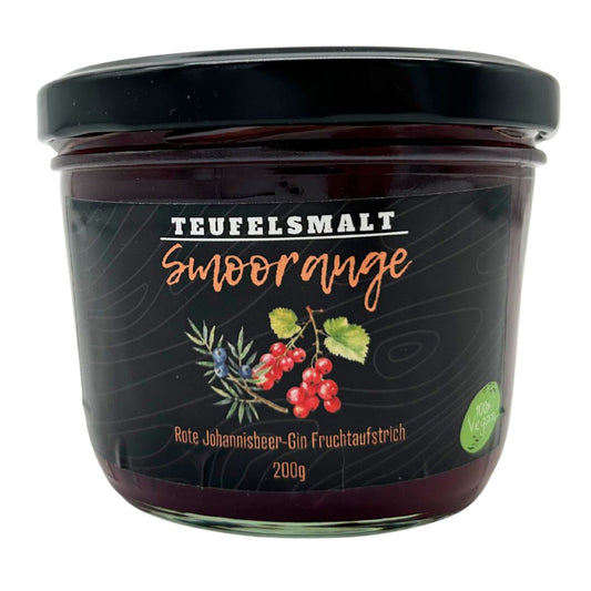 Smoorange Fruchtaufstrich - Rote Johannisbeere Gin