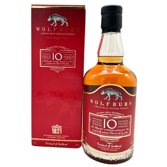 Wolfburn 10 Jahre - Single Malt Scotch Whisky | Northern Highlands | Second-Fill Oloroso Sherry Casks | 10 Years Old | 46% Vol. | 0,7l